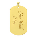Believe In Yourself - Dog Tag Necklace