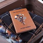 The "World's Best Mom" Gilded Leather Journal