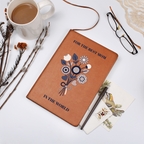 The "World's Best Mom" Gilded Leather Journal