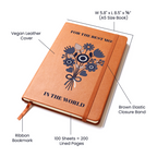 The "World's Best Mom" Graphic Leather Journal