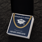 The "Class of 2026" Graduate Cuban Link Chain (Son)