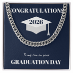 The "Class of 2026" Graduate Cuban Link Chain (Son)