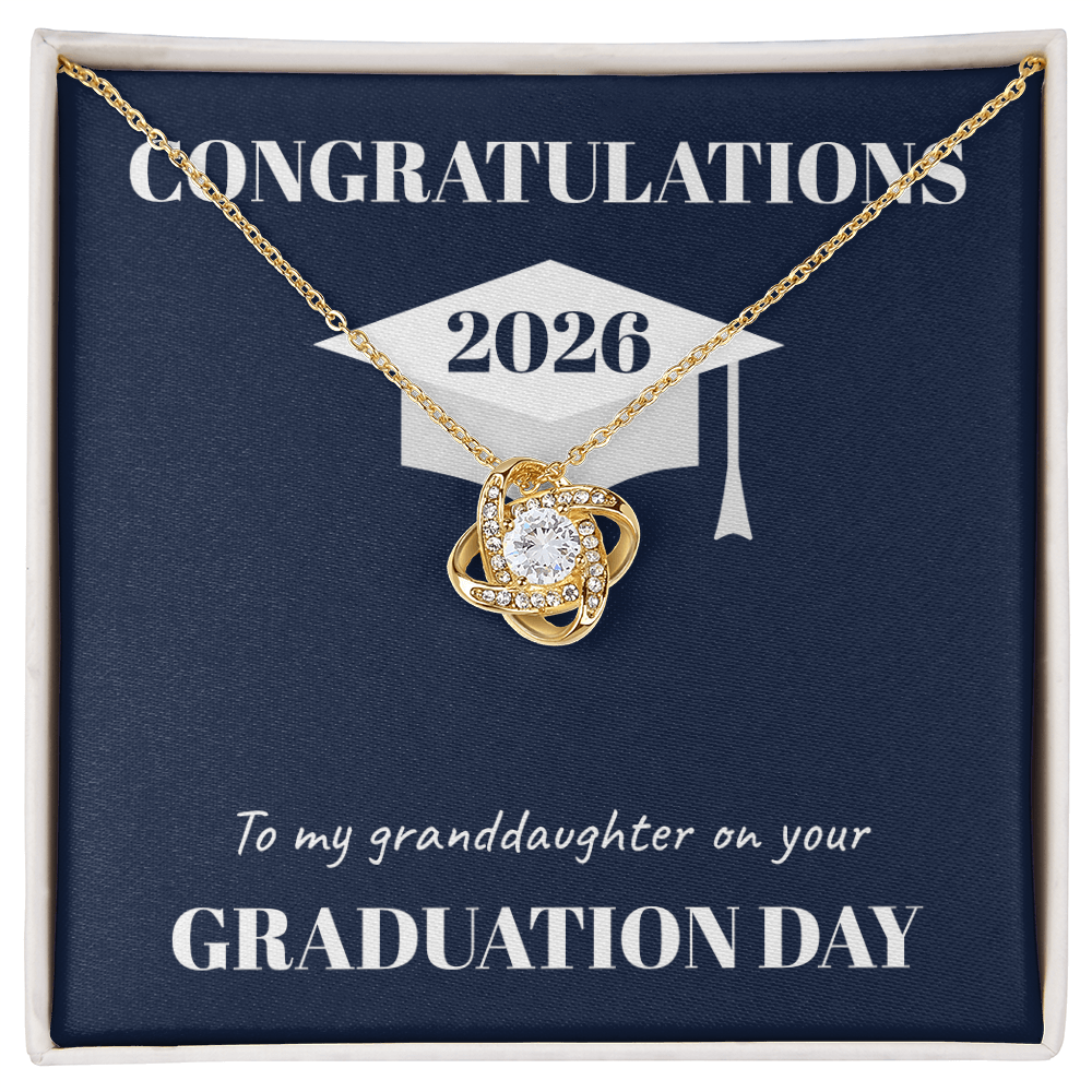 Graduation Day Love Knot Necklace (Granddaughter)