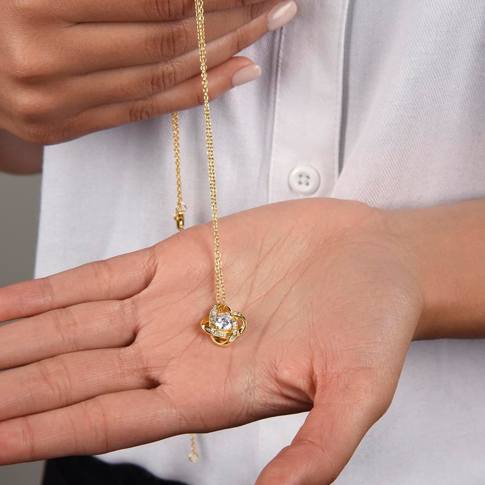 Graduation Day Love Knot Necklace (Daughter)