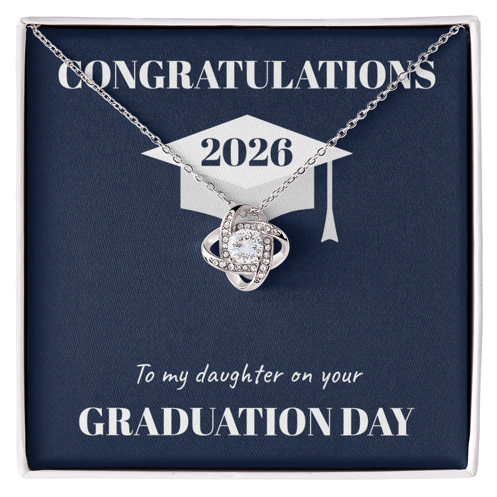Graduation Day Love Knot Necklace (Daughter)