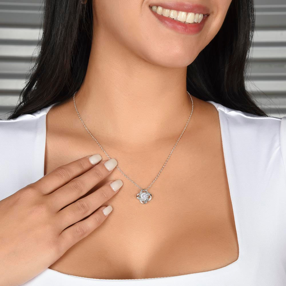Graduation Day Love Knot Necklace (Daughter)
