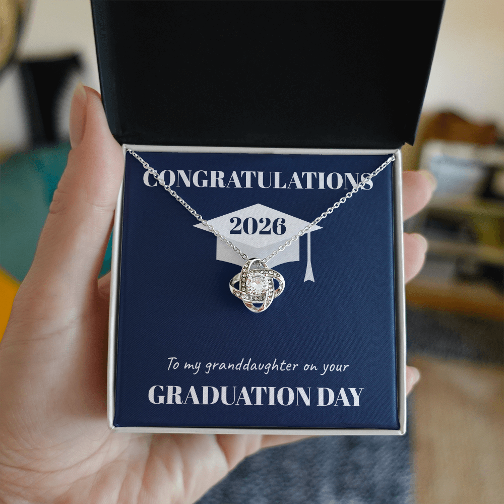 Graduation Day Love Knot Necklace (Granddaughter)