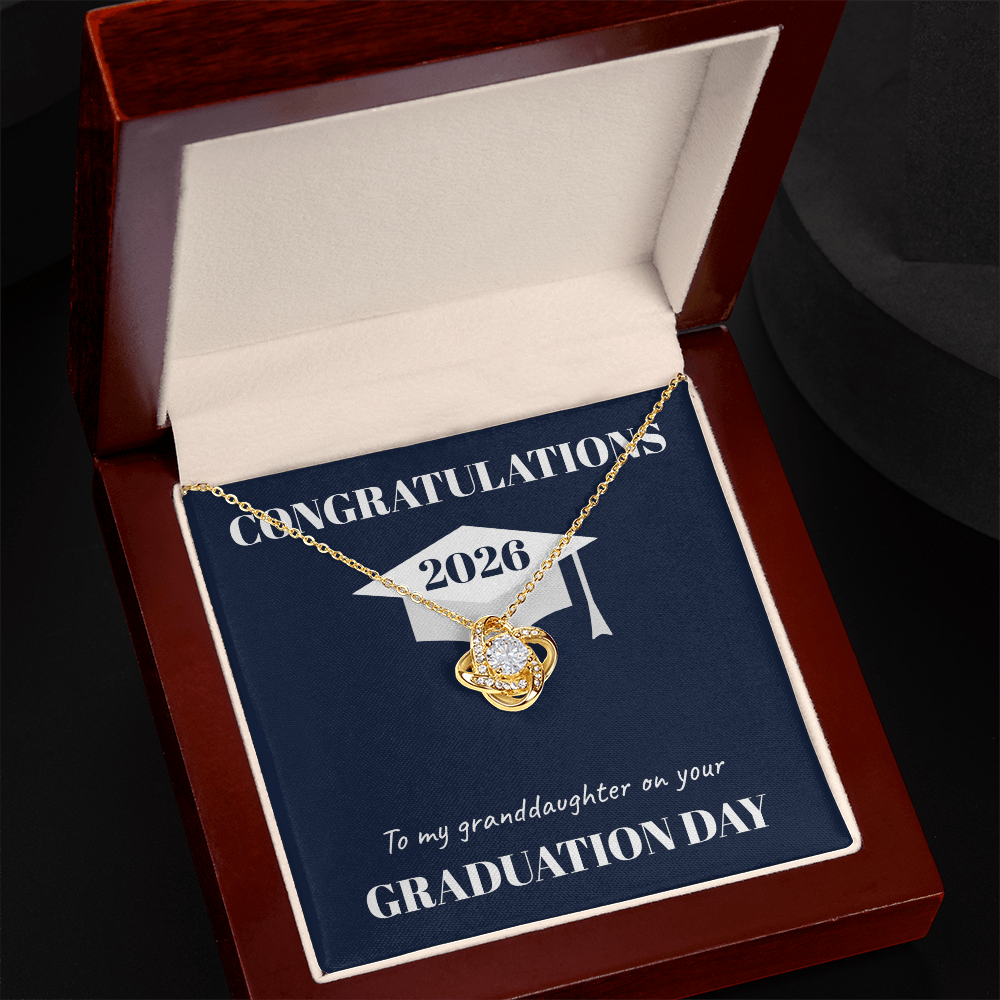 Graduation Day Love Knot Necklace (Granddaughter)
