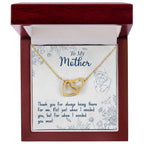 Thank You For Always Being There - Interlocking Hearts Necklace