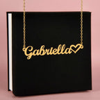 Classic Heart Style Name Necklace