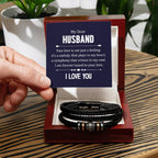 Your Love is not Just a Feeling - Means Leather Bracelet