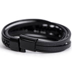 Calm to my Chaos - Leather Cross Bracelet