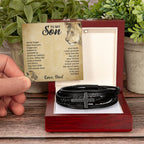 To My Son - Cross Bracelet