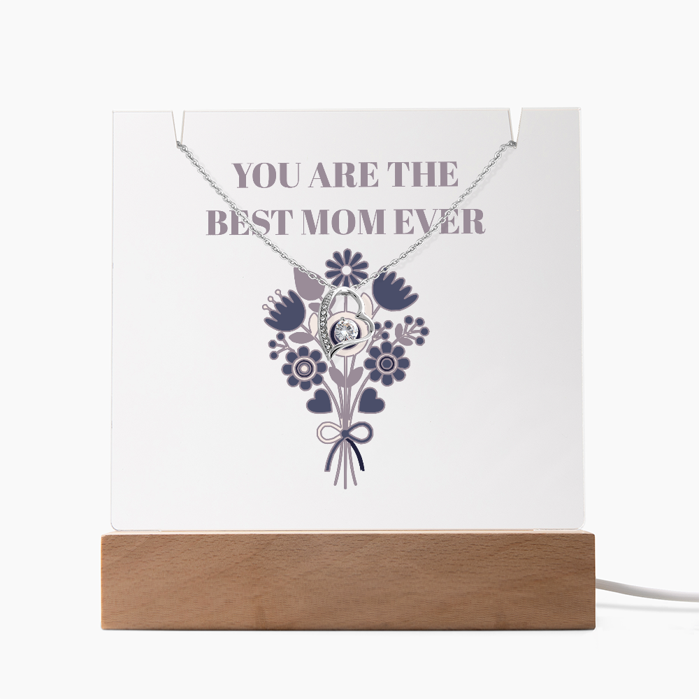 "Best Mom Ever" Fover Love Necklace