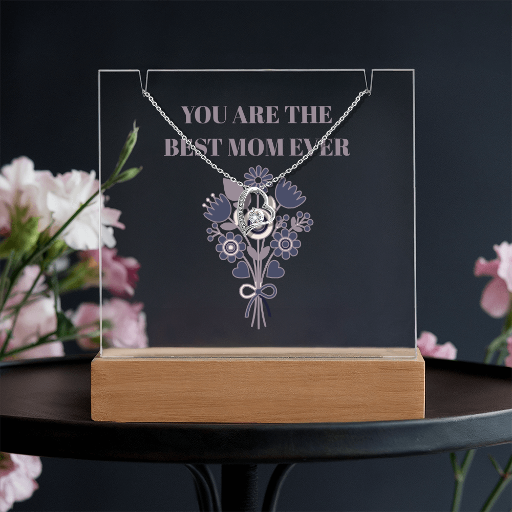 "Best Mom Ever" Forever Love Necklace