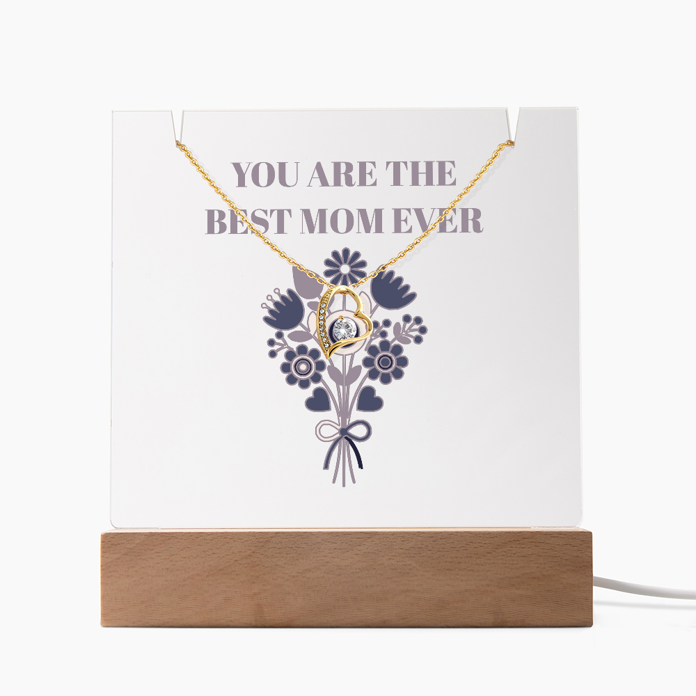 "Best Mom Ever" Fover Love Necklace