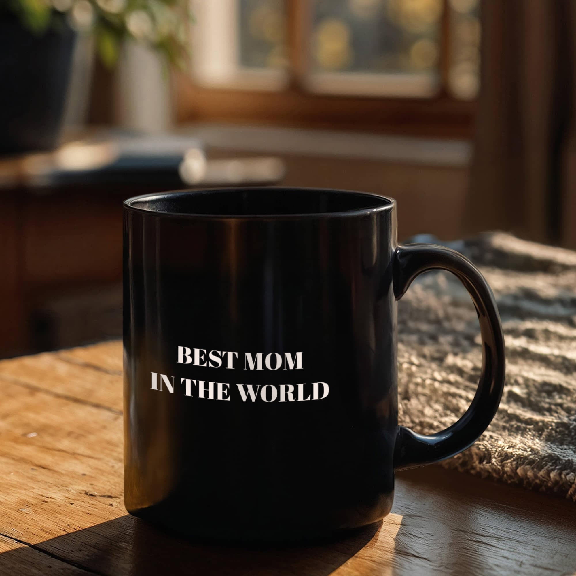 The "World's Best Mom" Floral Ceramic Mug
