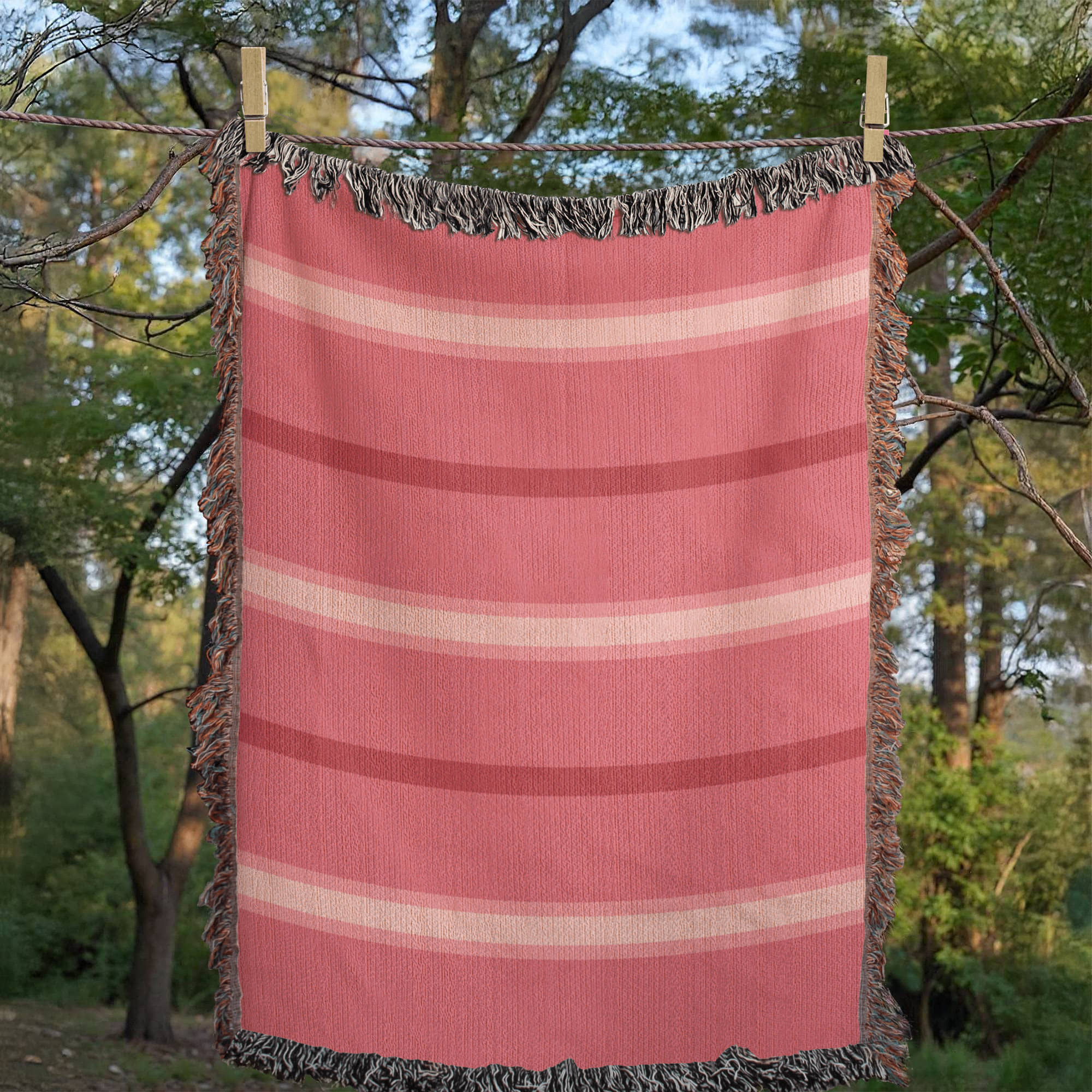 The Serenade Stripe Heirloom Woven Blanket