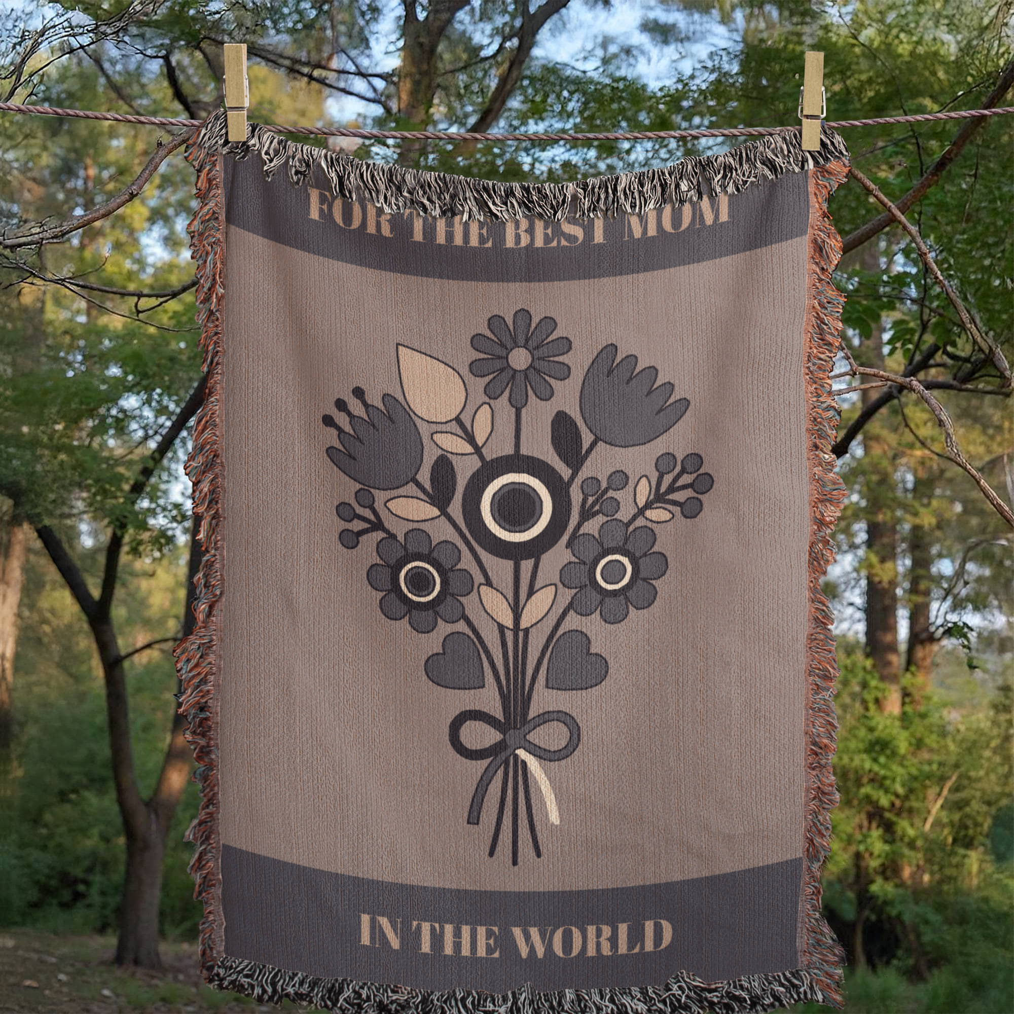 The "Forever Floral" Heirloom Woven Blanket