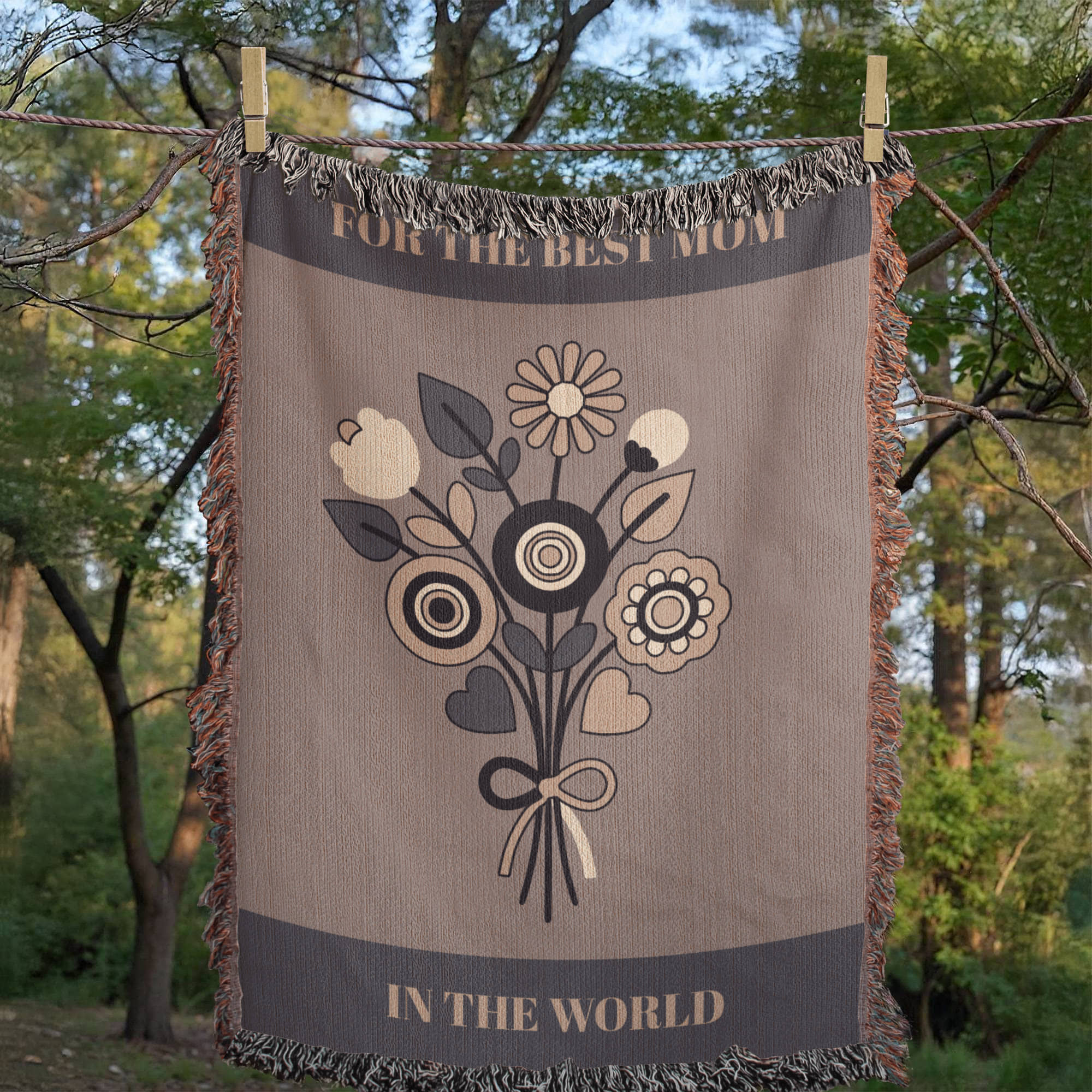 The "Everlasting Bouquet" Heirloom Woven Blanket