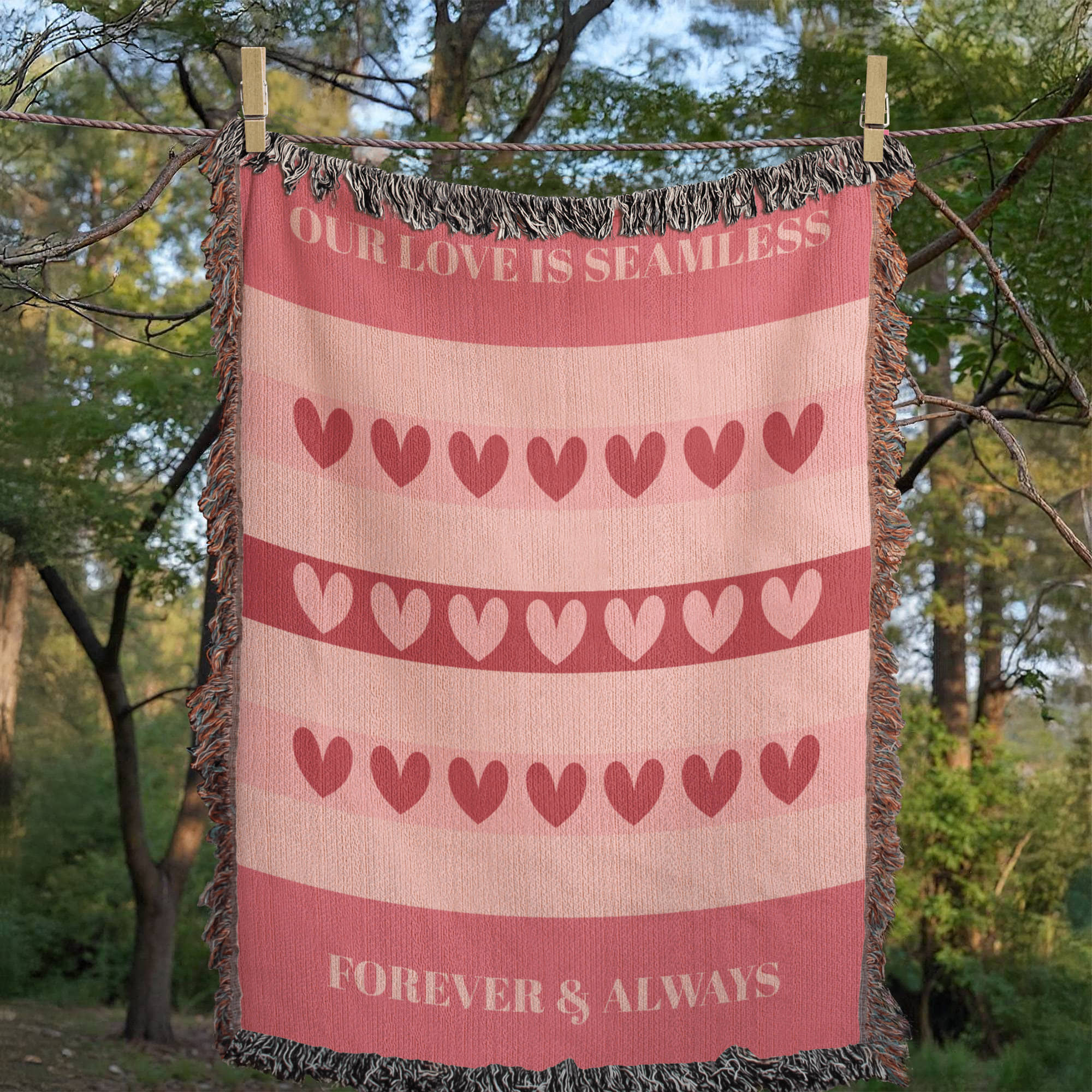 The Seamless Love Heirloom Woven Blanket