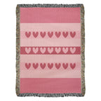 The "Heartbeat Harmony" Heirloom Woven Blanket