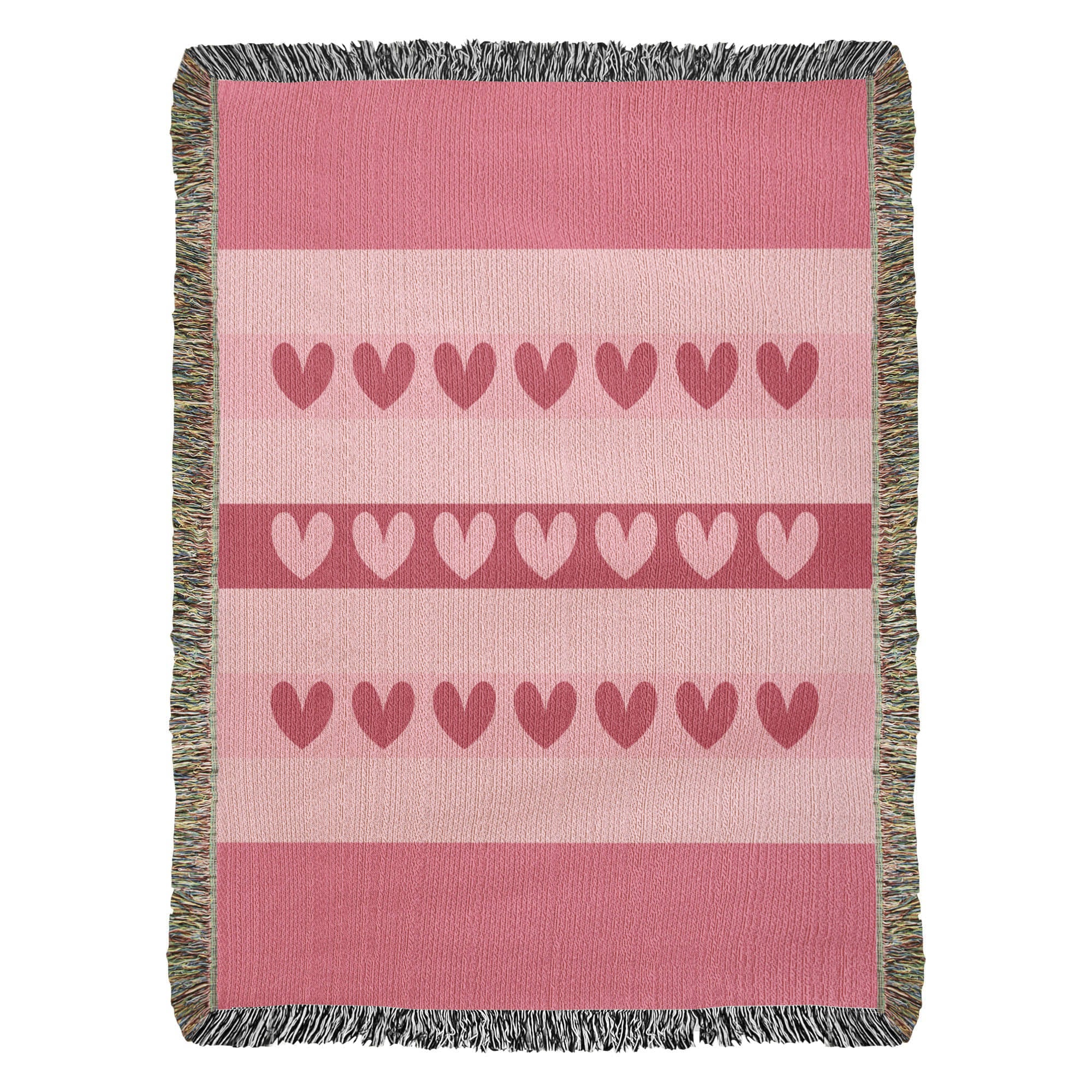 The "Heartbeat Harmony" Heirloom Woven Blanket