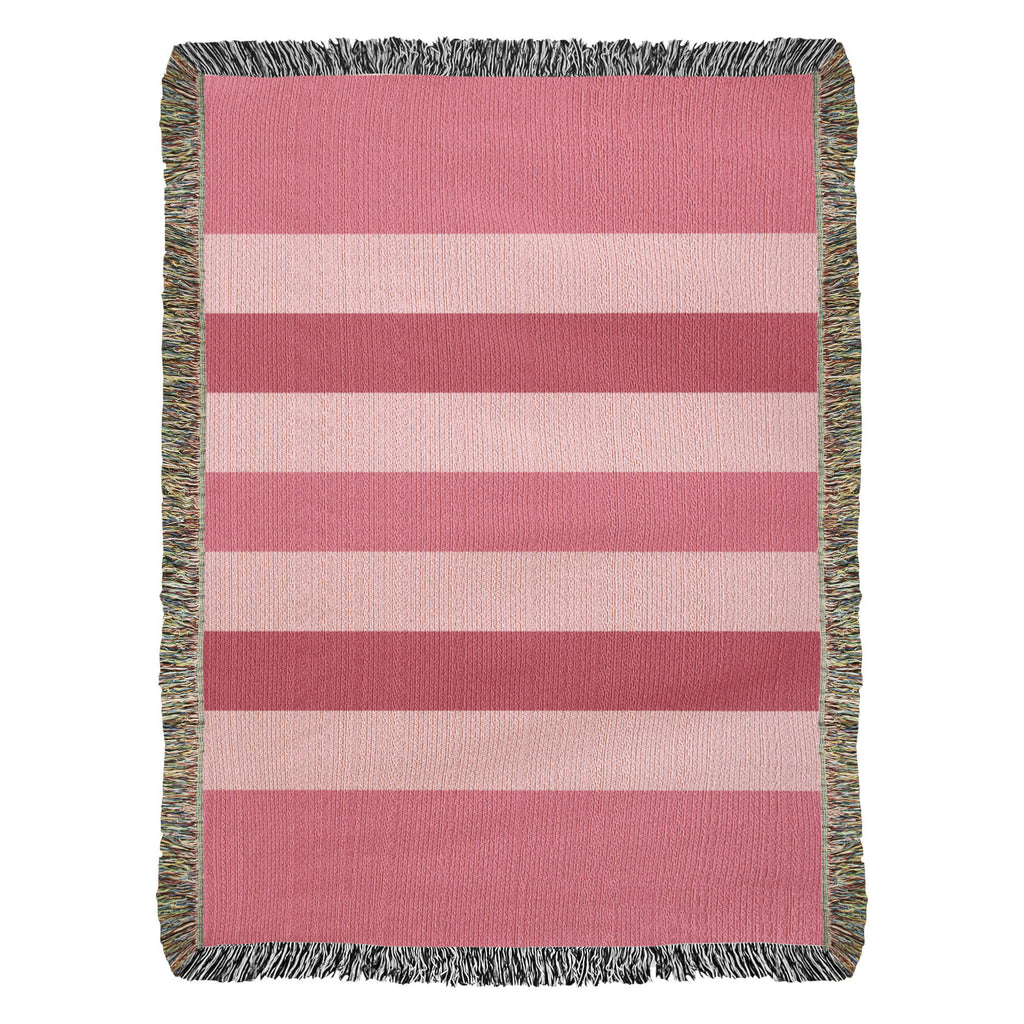The Sweetheart Stripe Heirloom Woven Blanket