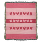 The "Heartbeat Harmony" Heirloom Woven Blanket