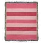 The Sweetheart Stripe Heirloom Woven Blanket