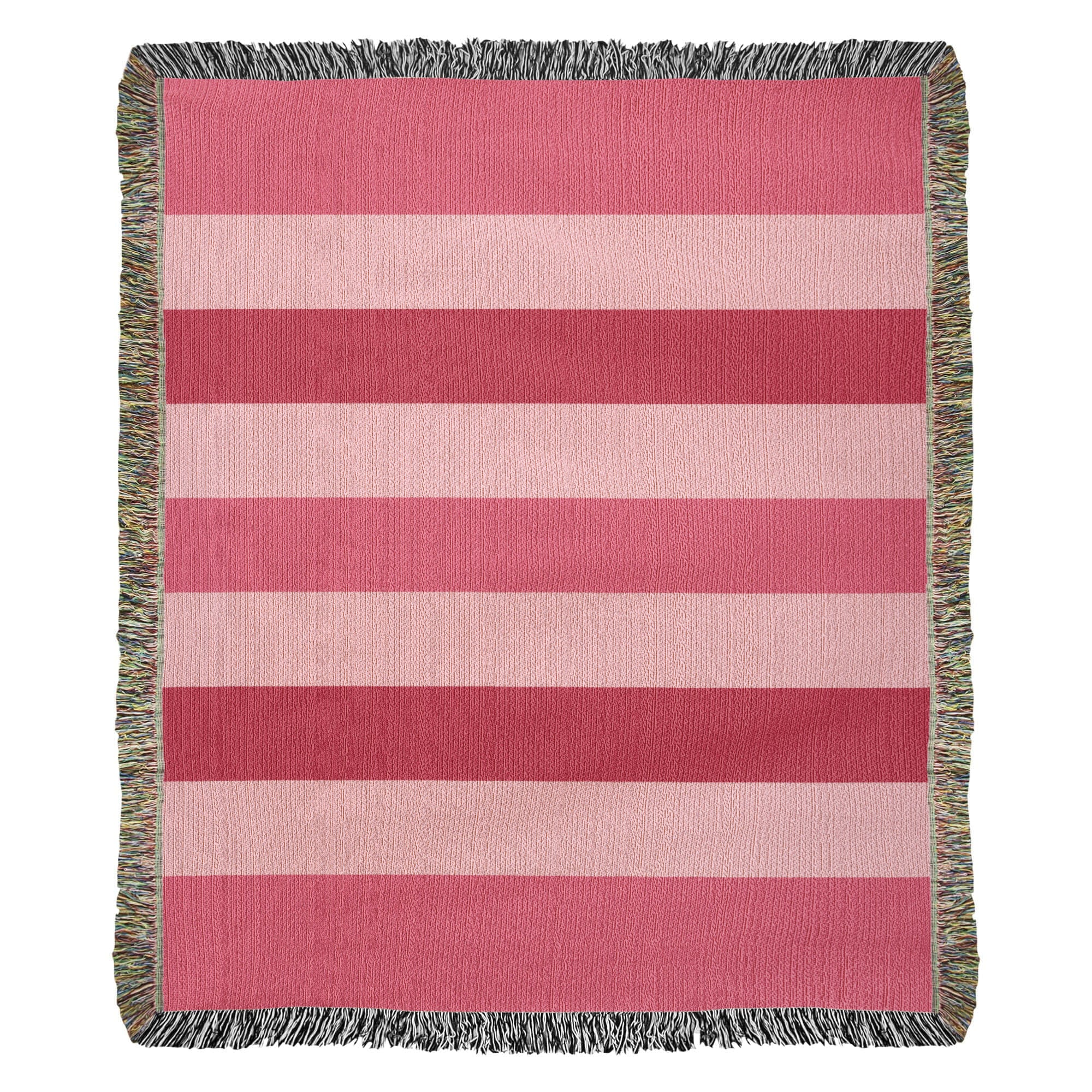 The Sweetheart Stripe Heirloom Woven Blanket