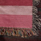 The Sweetheart Stripe Heirloom Woven Blanket