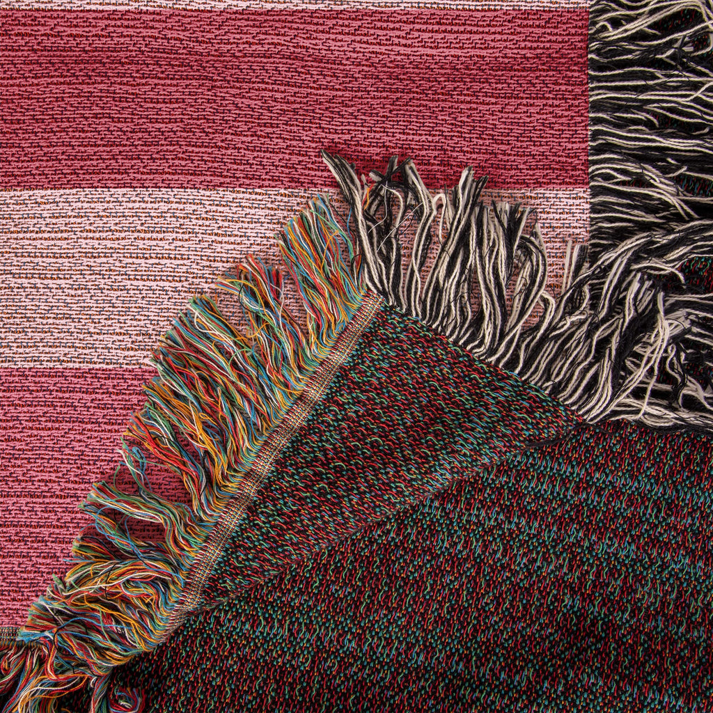 The Sweetheart Stripe Heirloom Woven Blanket