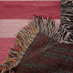 The Sweetheart Stripe Heirloom Woven Blanket