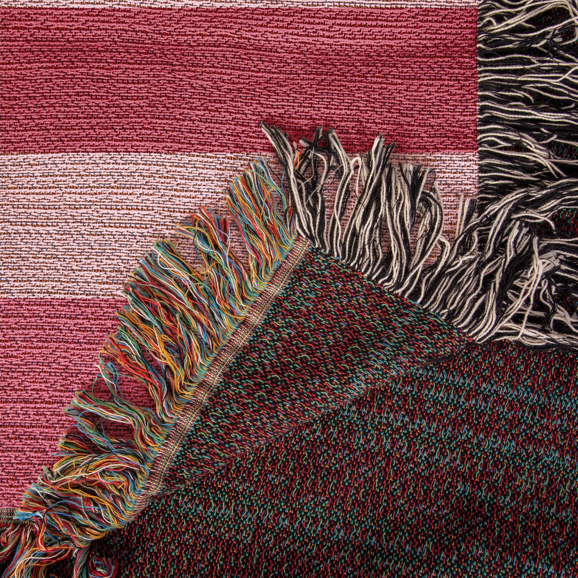The Sweetheart Stripe Heirloom Woven Blanket