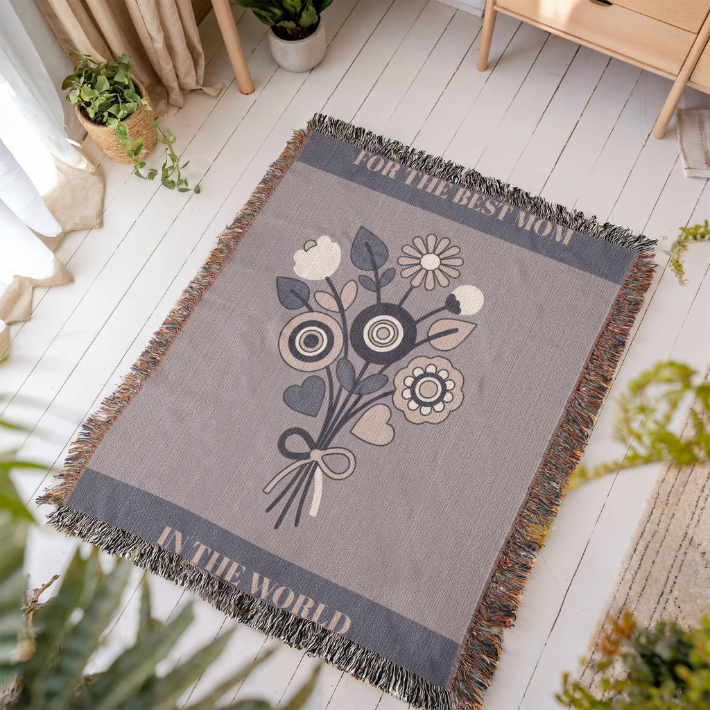 The "Everlasting Bouquet" Heirloom Woven Blanket