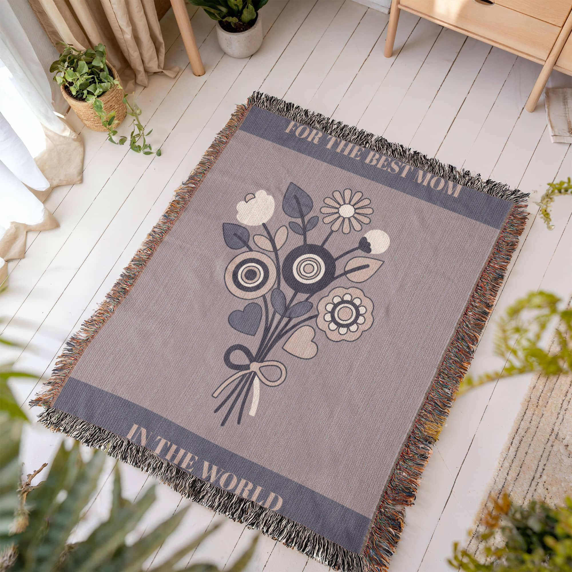 The "Everlasting Bouquet" Heirloom Woven Blanket