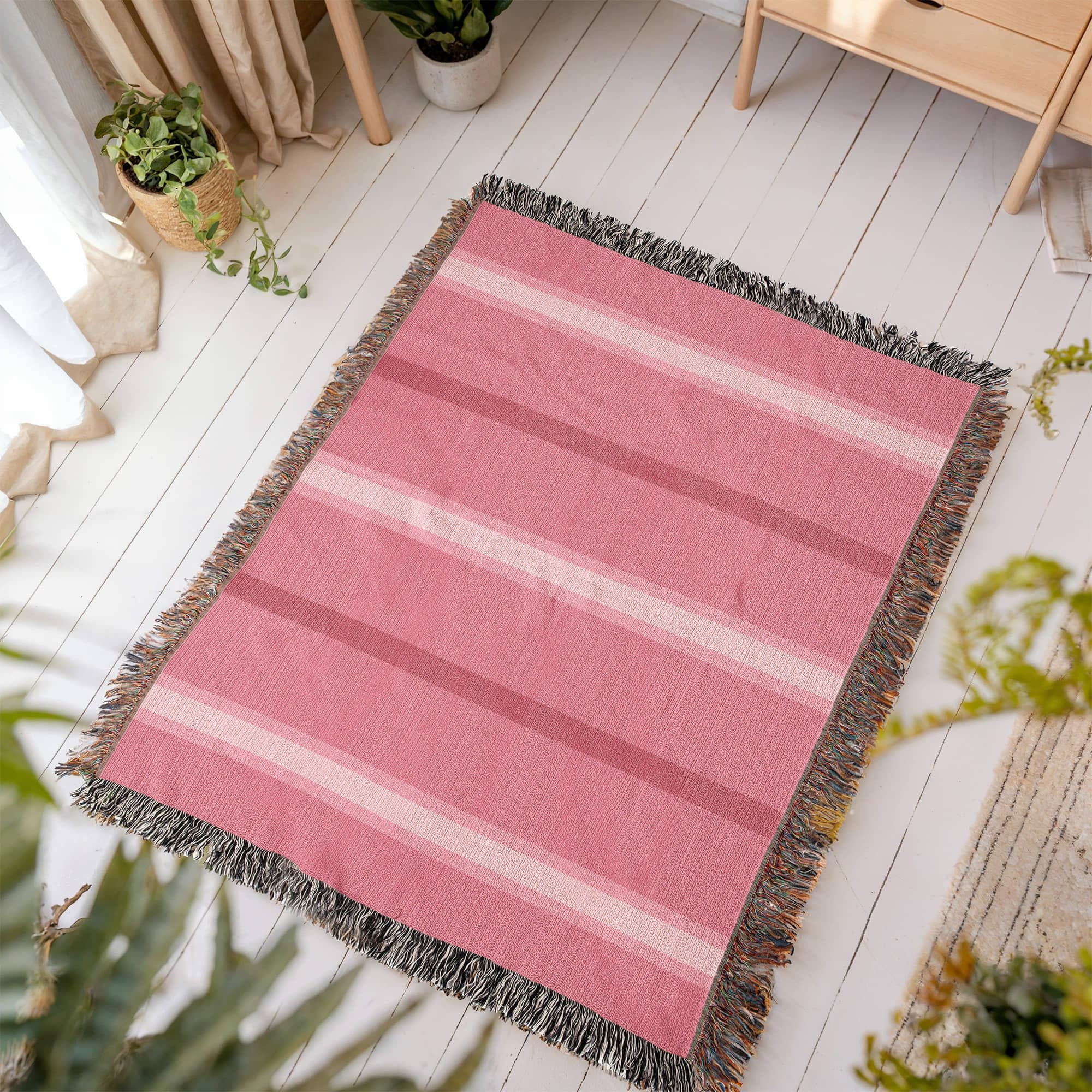The Serenade Stripe Heirloom Woven Blanket
