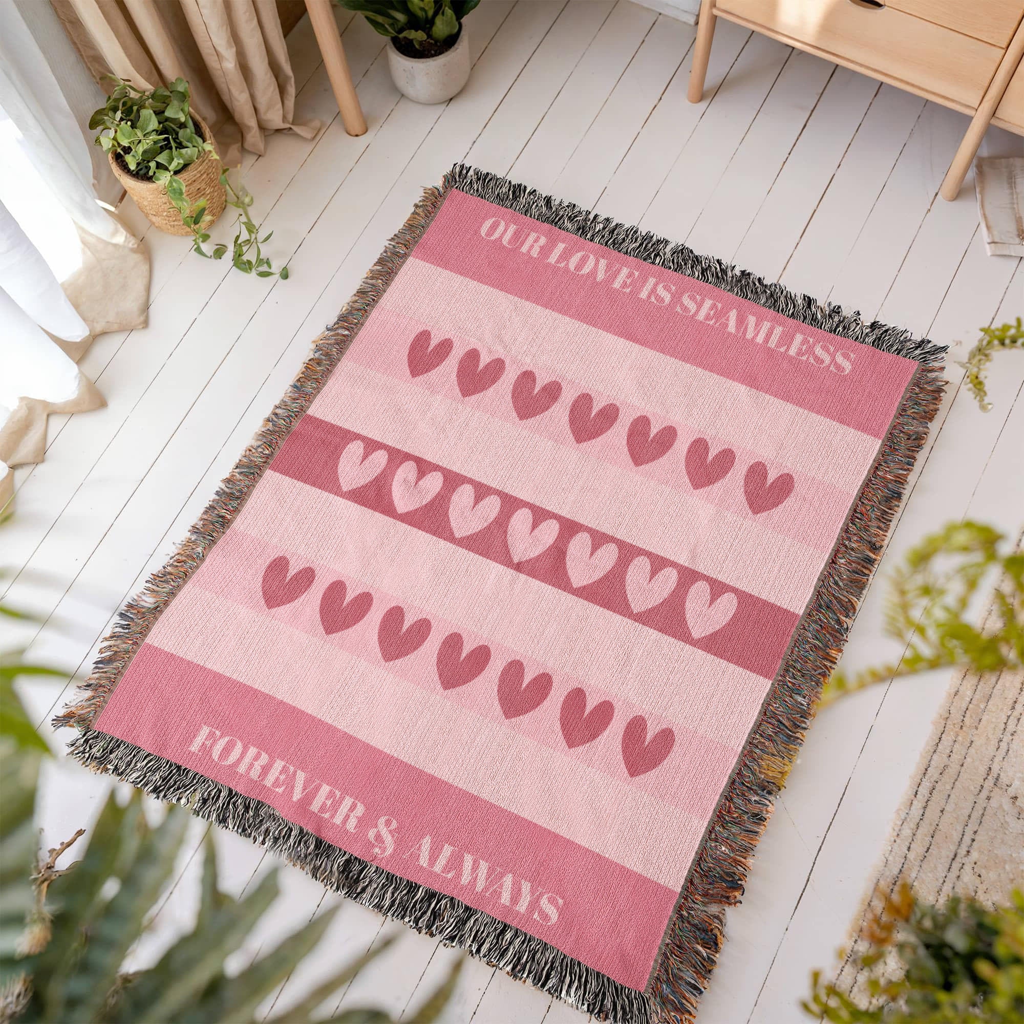 The Seamless Love Heirloom Woven Blanket