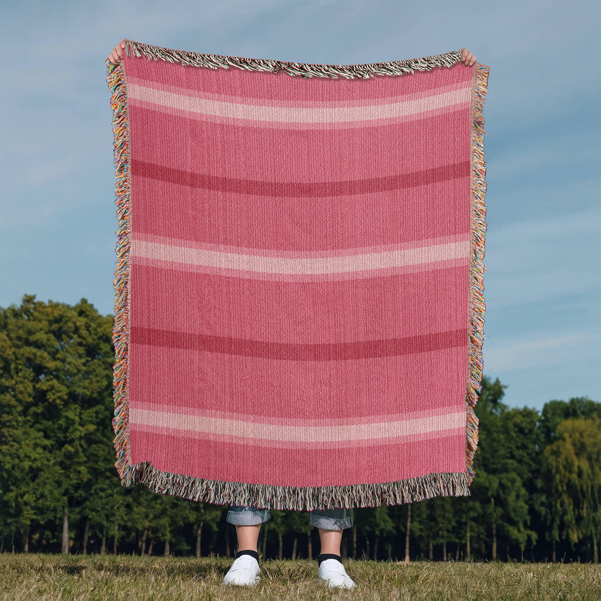 The Serenade Stripe Heirloom Woven Blanket