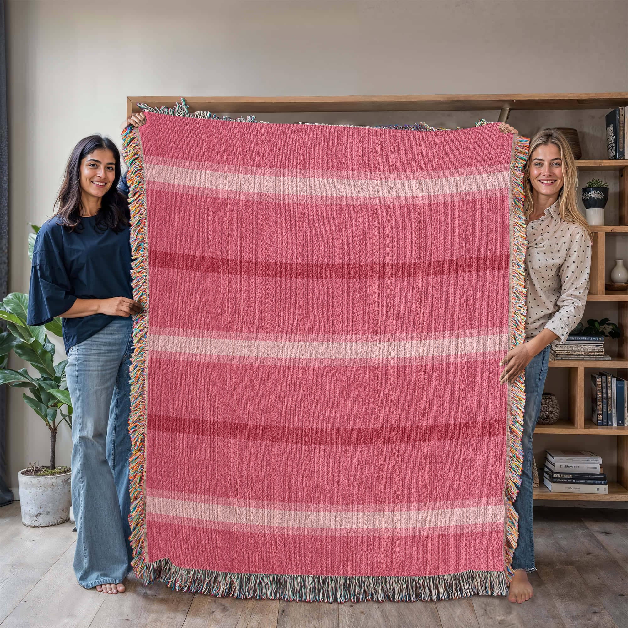The Serenade Stripe Heirloom Woven Blanket