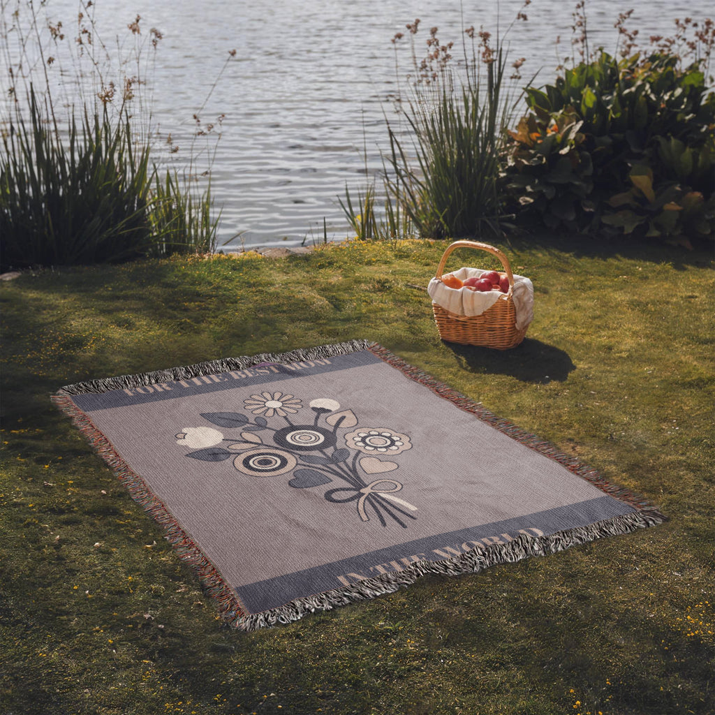 The "Everlasting Bouquet" Heirloom Woven Blanket