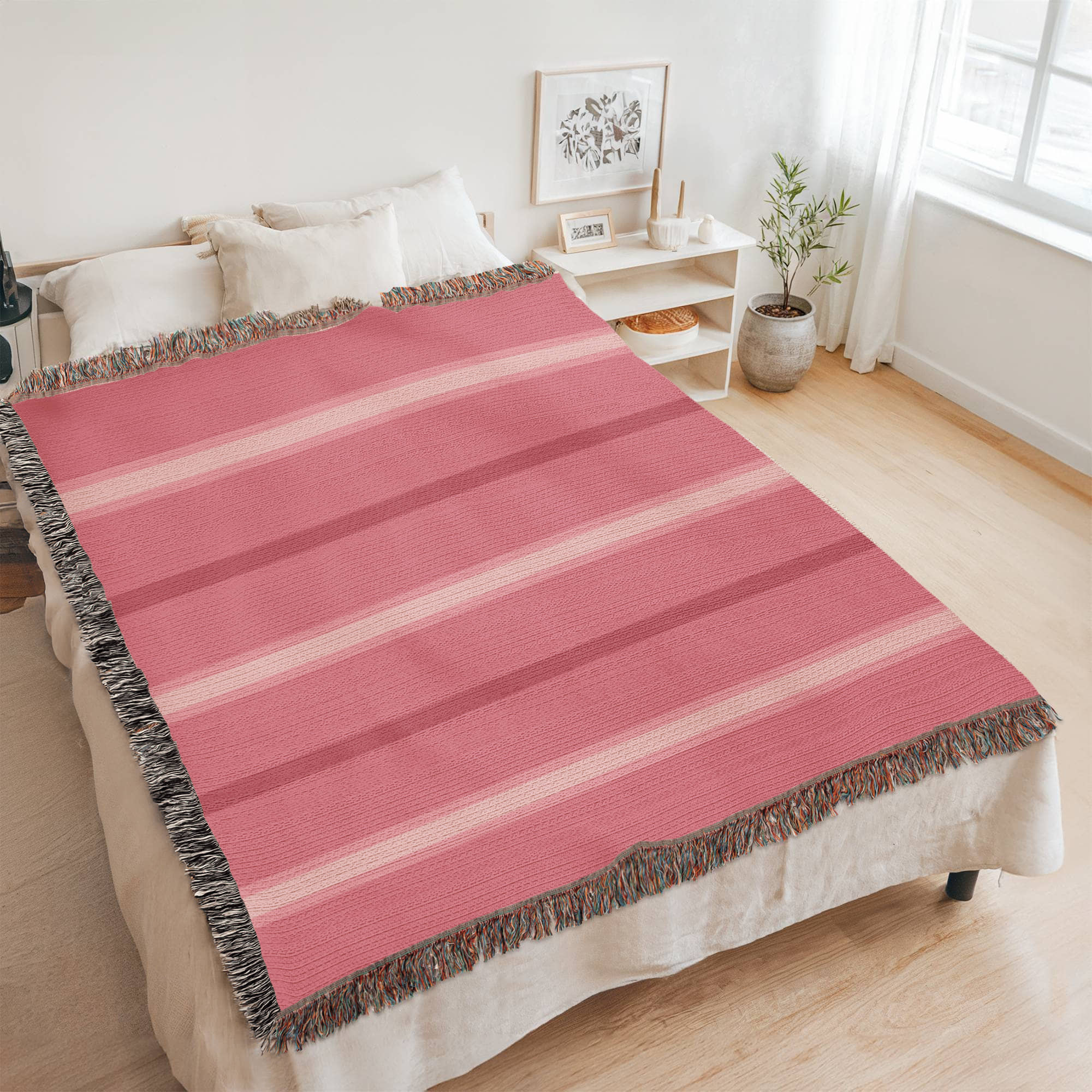 The Serenade Stripe Heirloom Woven Blanket