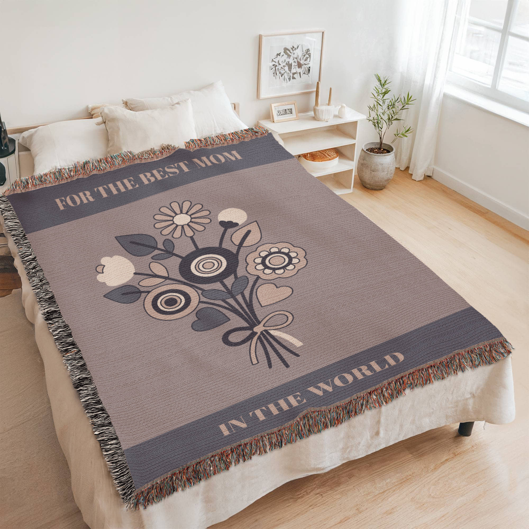 The "Everlasting Bouquet" Heirloom Woven Blanket