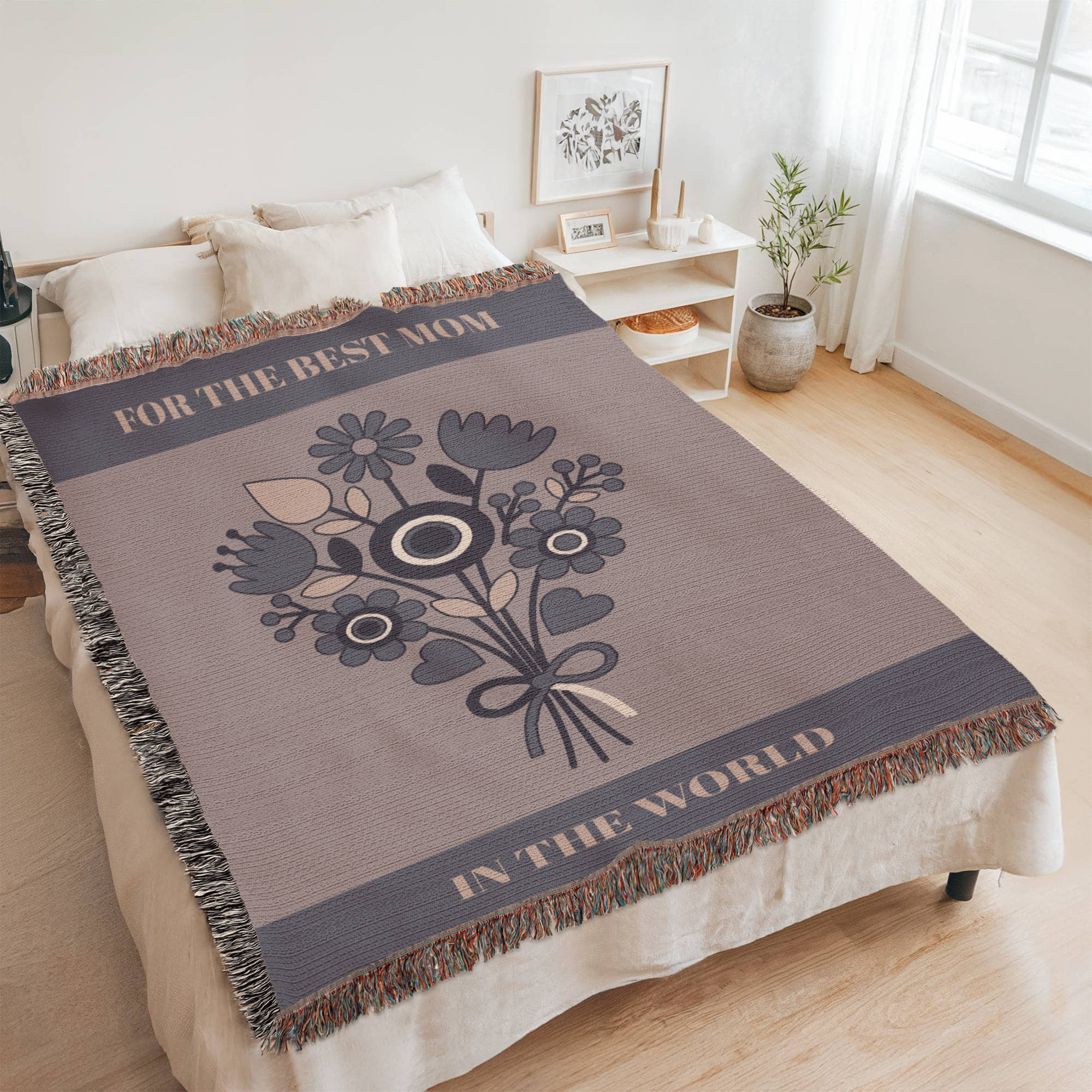 The "Forever Floral" Heirloom Woven Blanket