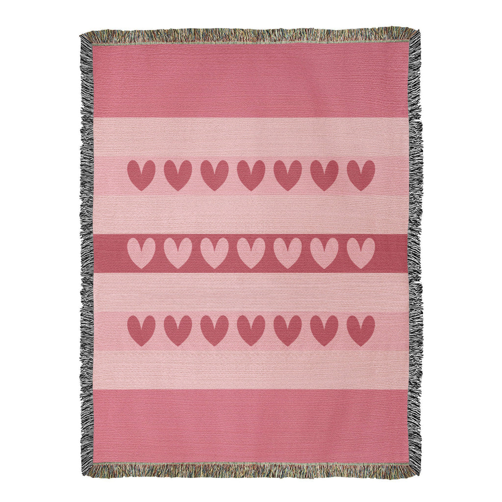 The "Heartbeat Harmony" Heirloom Woven Blanket