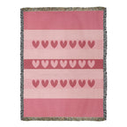 The "Heartbeat Harmony" Heirloom Woven Blanket